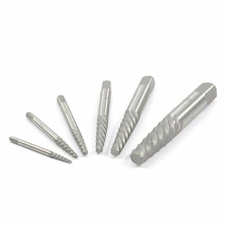 FORNEY 6-Piece Helical Flute Screw Extractor Set 20872